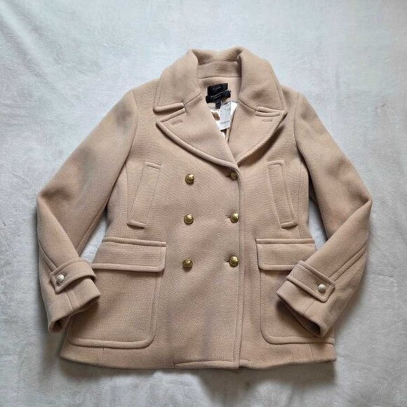New 14 16 16T J Crew Stadium Cloth Majesty Peacoat pea coat in Dusty Ginger - Picture 1 of 10